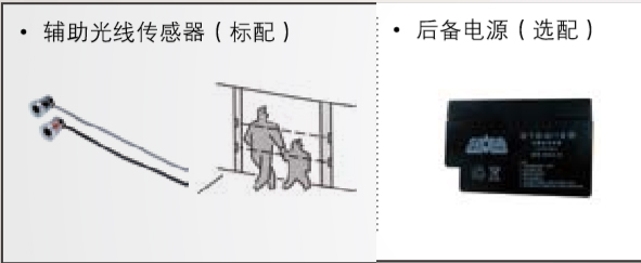 附加功能（備用電源、輔助光線傳感器）